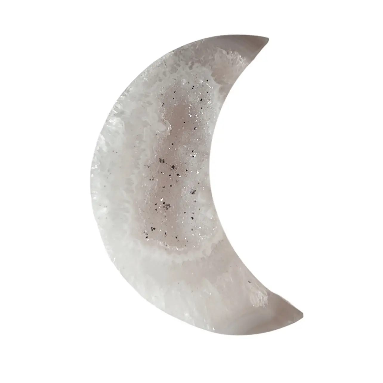 Druzy Agate Moon Crystal