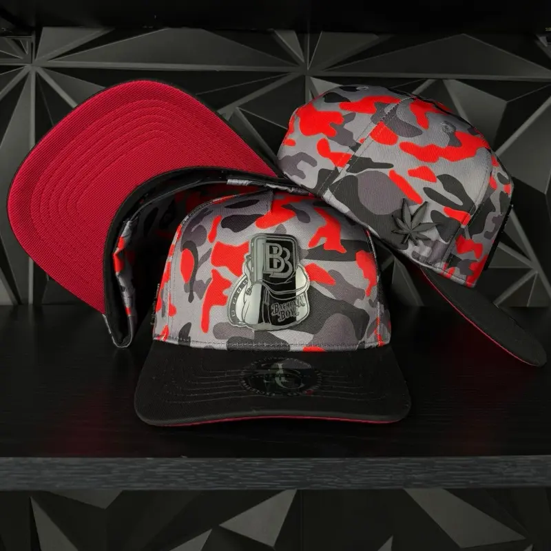 Backpack boyz SnapBack hat-burgundy camo Backpack boyz SnapBack hat-burgundy camo