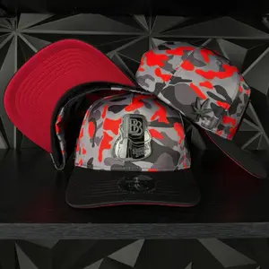 Backpack boyz SnapBack hat-burgundy camo