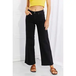 RISEN Amanda Midrise Wide Leg Jeans