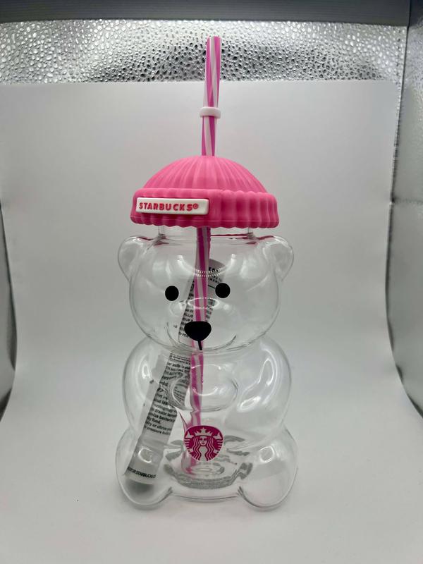 Starbucks Bearista Strawberry  Bear Cup Limited Edition Glass Cup Valentine gift 2025 with Real Photo