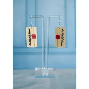 Pride & Prejudice Letter Earrings