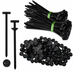 100PCS Nylon Cable Tie Buckle Kit PA66  Windproof Tensile Strength: 50kg &Anti-Corrosion for Car/Home/industrial Cable Management-40° C-130.° C Extreme Proof, Lifetime Supply Pack (100pcs)TTV  FathersDayGift daily repair Universal bundle