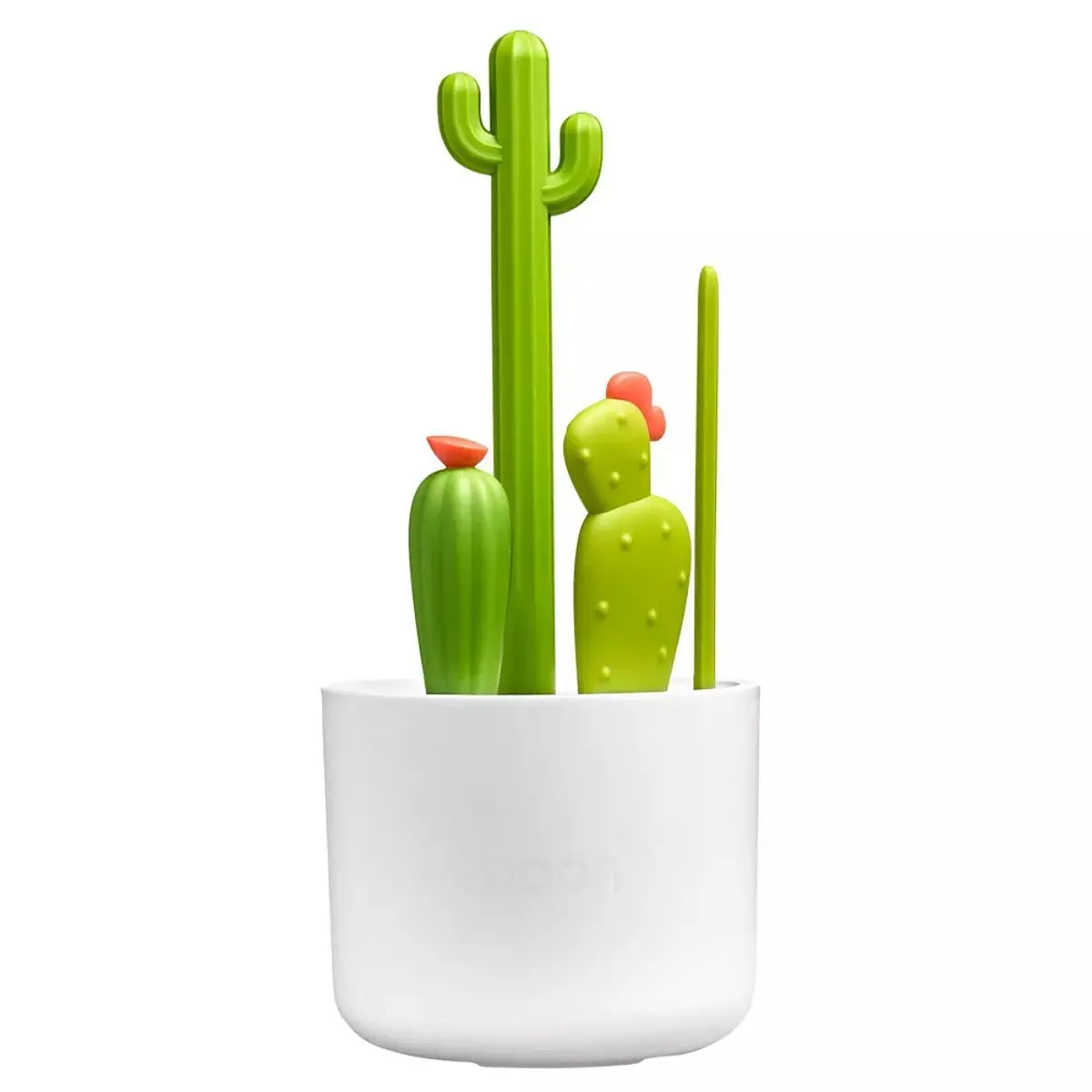 5pcs Cactus Cleaning Brush Set - Durable Plastic, Multi-purpose, Suitable for Cups and Straws, Includes Cup Brush, Bottle Cleaning Brush, Stain Removal Brush, Lid Brush, No Dead Angle Design, Suitable for Water Bottles, Teacups, Grooves, Commercial