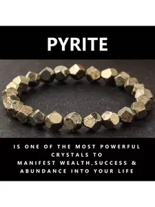 Pyrite Chalcopyrite Wealth Bracelet, Handmade Irregular Cut Natural Stone Bangle, Prosperity Guardian Energy Jewelry for Women & Men, High Quality Bracelet, Stackable Bracelets