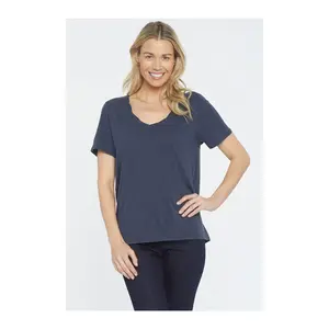 NYDJ Forever Comfort Short-Sleeve Twist V-Neck ee - 2 Pack