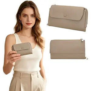 1pc Multifunctional Soft Texture Coin Purse, ultra thin unisex daily wallet, practical card and key storage pouch, compact driver license holder, portable pocket size design, suitable for daily commute, outdoor travel and daily sundries arrangement