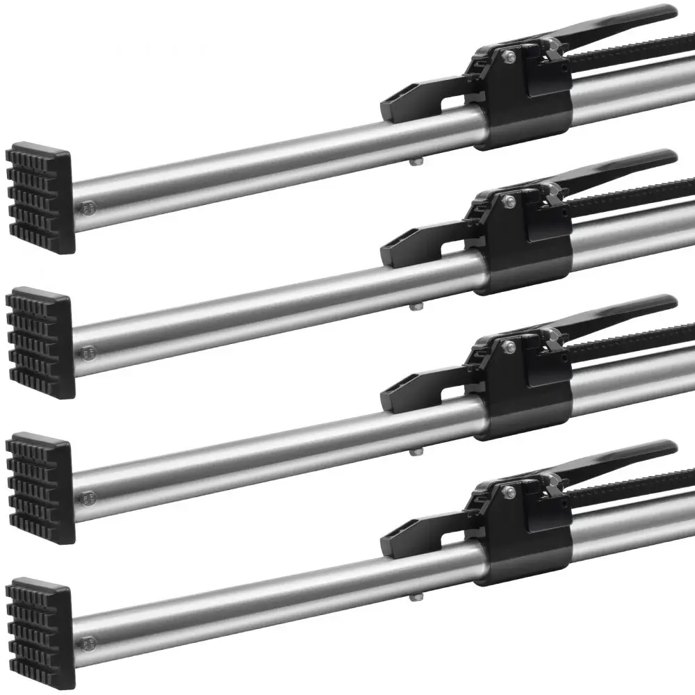 【fathersdaygift】VEVOR Cargo Bar Ratcheting Cargo Bar Adjustable from 89" to 104"Heavy-duty Steel Cargo Stabilizer Bar with 309 lbs CapacityTruck Bed Load Bar for Pickup Truck BedTrailerSemi Trailer (4 pcs)