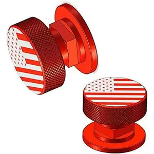 Welding Hood Helmet Pipeliner Fasteners-1Pair USA Flag Pattern Aluminum Helmet Pipeliner Headgear Replacement Parts Accessories Screws Flip Hood, Anti-Rust