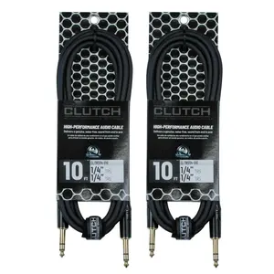 Clutch 10' Sure-Fit 1/4" TRS to 1/4" TRS Cables Duo Package