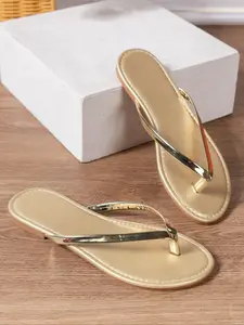 Women's Summer New European Style Flip-Flops, Beach Vacation Casual Classy PU Leather Sandals, Lightweight All-Season Rubber Footwear