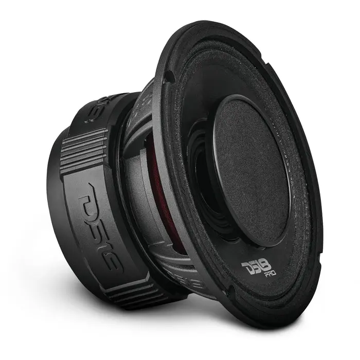 DS18 PRO 6.5" Coaxial Hybrid Mid-Range Car Stereo Speaker - 225W RMS, 450W Peak, 4-Ohm Car Audio Component, IPX5 Water-Resistant Paper Cone, Glass Fiber Construction, Built-In Driver