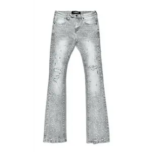 Vicious embellish stacked denim