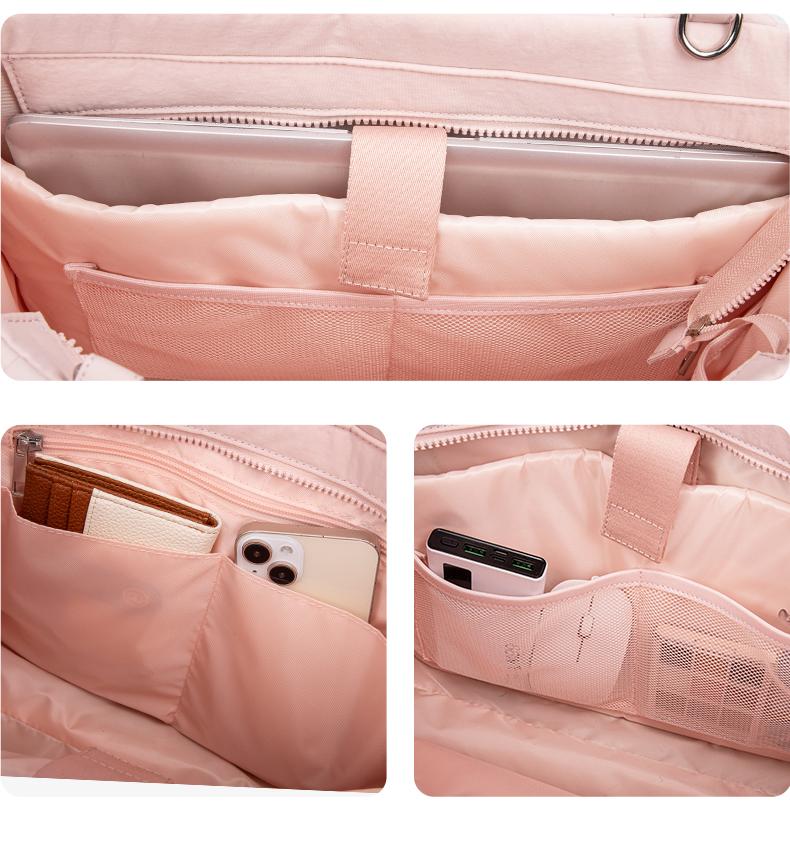 [Valentine's Day Gift]WESTBRONCO Large Puffer tote bag 11"Laptop Bags Shoulder Women Crossbody Storage Fashion Bag winter trendy Waterproof Work Travel Trendy Commuter Purse gift for Her TikTokShopJumpstartSale