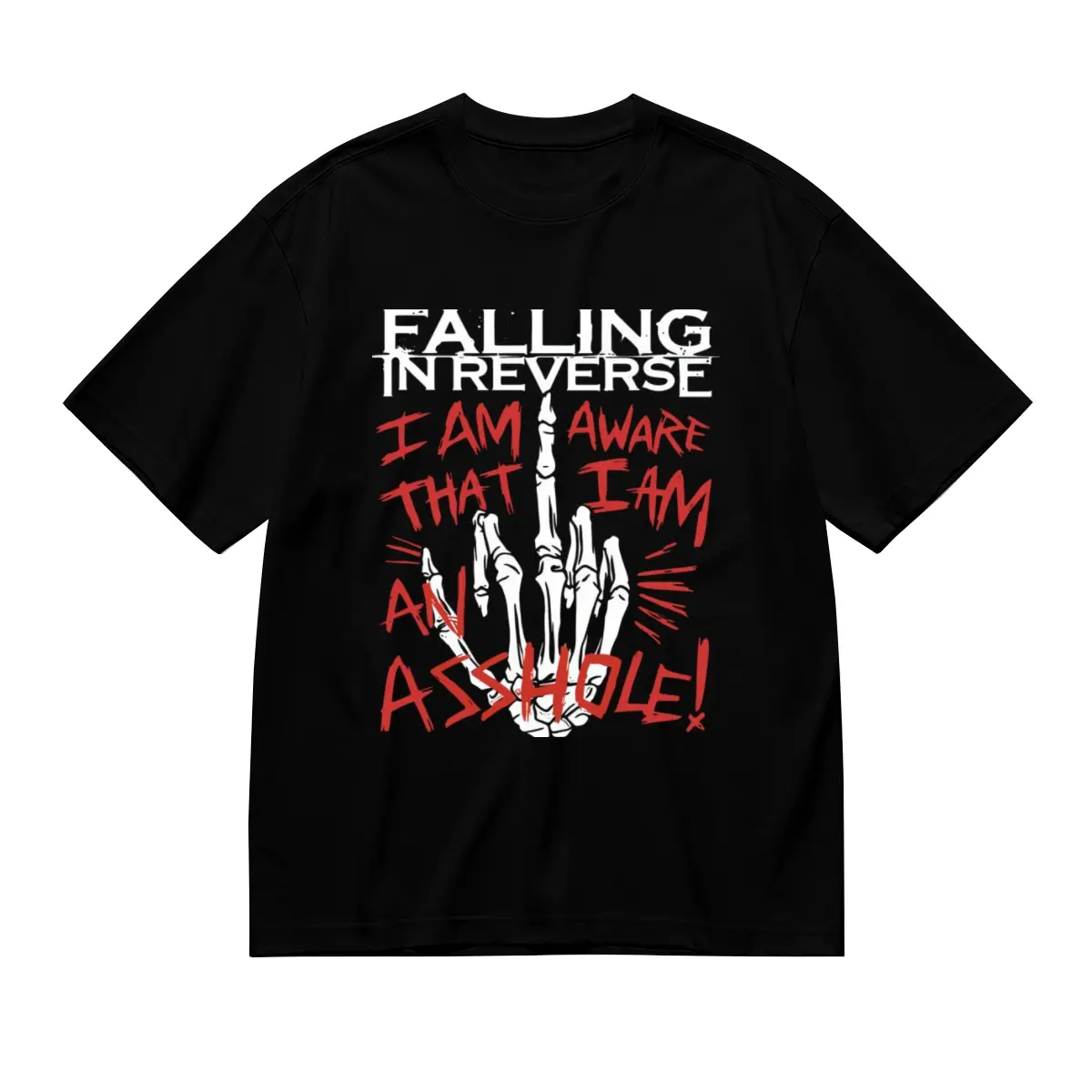 Vintage Retro Falling In Reverse band rock graphic T-Shirt 2 sided  , Falling in Reverse Shirt , Rock Band Shirt, Retro Music Tee, Rock Music Lover Shirt, Vintage Band Shirts Casual Comfort  Fab