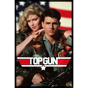 XIHOO Top Gun Movie Tom Cruise and Kelly McGillis 80s Poster Print - 24" x 36" inch(60 x 91.5 cm) Frameless Gift Rolled