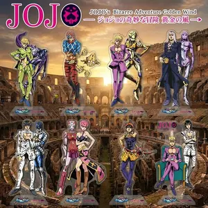 JOJO Bizarre Adventure Golden Wind Anime Acrylic Stand Figure Character Display Statue Merchandise Collectible Gift for Fans