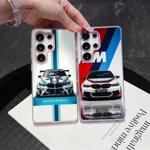 Car BMW Phone Case 2‑in‑1 Clear Jelly Protective For Samsung Case | Galaxy S26/S26+/S26 Ultra/S25/S24/S23/S22/S21 | Dopamine Photo Card Holder | Slim Soft TPU Shockproof Anti‑Yellowing Lightweight Trendy Accessories