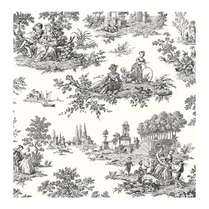 NextWall Chateau Toile Peel and Stick Wallpaper