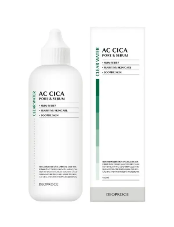 Deoproce AC Cica Pore & Sebum Clear Water - Skin Repair - Korean Skincare