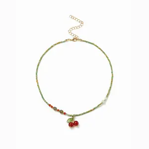 Cider CHERRY BEADED NECKLACE