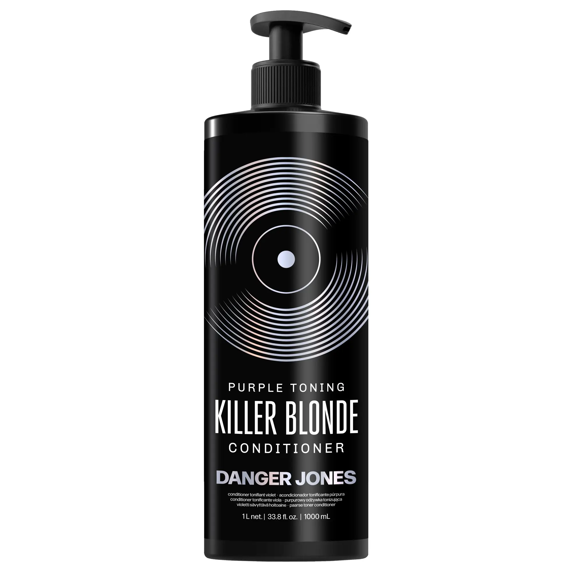 Danger Jones Killer Blonde - Instant No-Yellow Purple Toning Conditioner for Icy Blondes - Haircare, 1 Liter