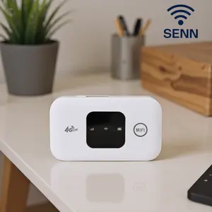 SENN 4G LTE Advanced Portable Hotspot - SIM Plug-in card wifi-CAT6 or Higher for Faster Speeds, Reduced Latency, Superior Mobile Broadband
