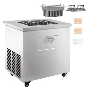 Spring new arrivals Commercial Popsicle Machine Single Model Set Commercial Ice Pop Machine 40 Pcs Ice Lolly Making Machine Stainless Steel Popsicle Making Machine with Lollipop Set for Bars, Cafes, Milk-Tea Stores