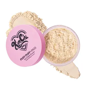 Puff Puff Pass Set & Bake Loose Setting Powder | Banana Shade | Rice Powder & Vitamin E | Fair to Tan Skin