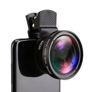 Professional Super Wide-Angle + Macro HD Lens 0.45X 49UV Super Wide-Angle + Macro HD Lens for Iphone Android Toshiba