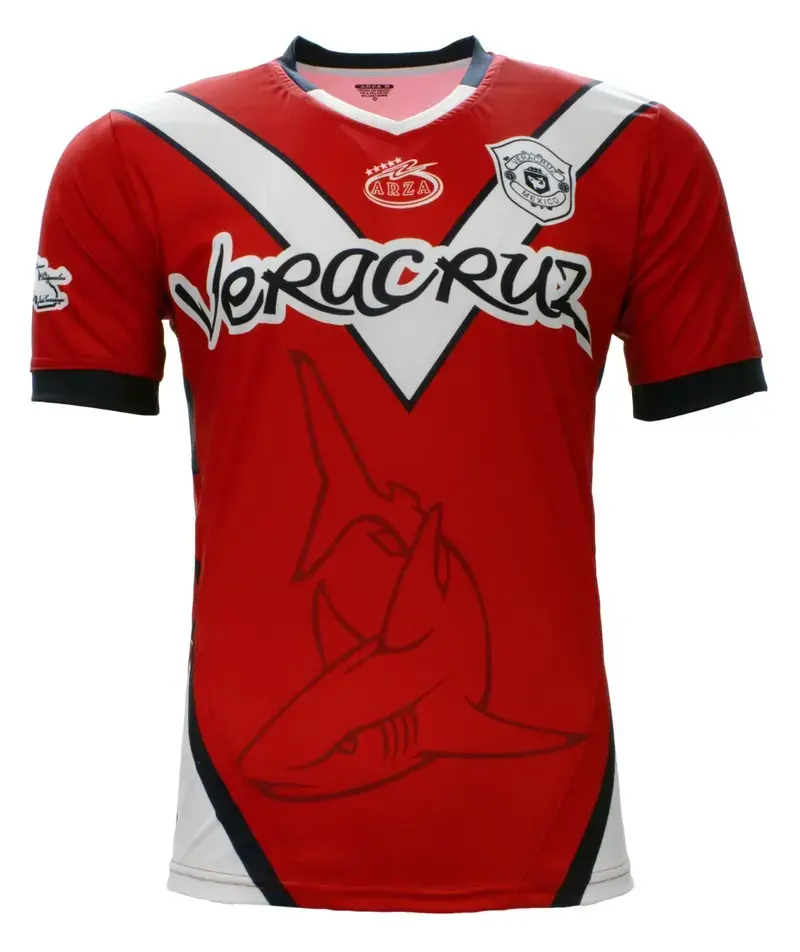 Veracruz Arza Soccer Jersey, Veracruz Football Shirt, Mexico Soccer Fan Jersey, Short Sleeve Sports Jersey for Men & Women