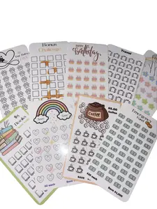 Fun Mini Savings Challenge Trackers | Coffee, Travel, Books & More | Cash Envelope Inserts | with A6 size zipper envelope