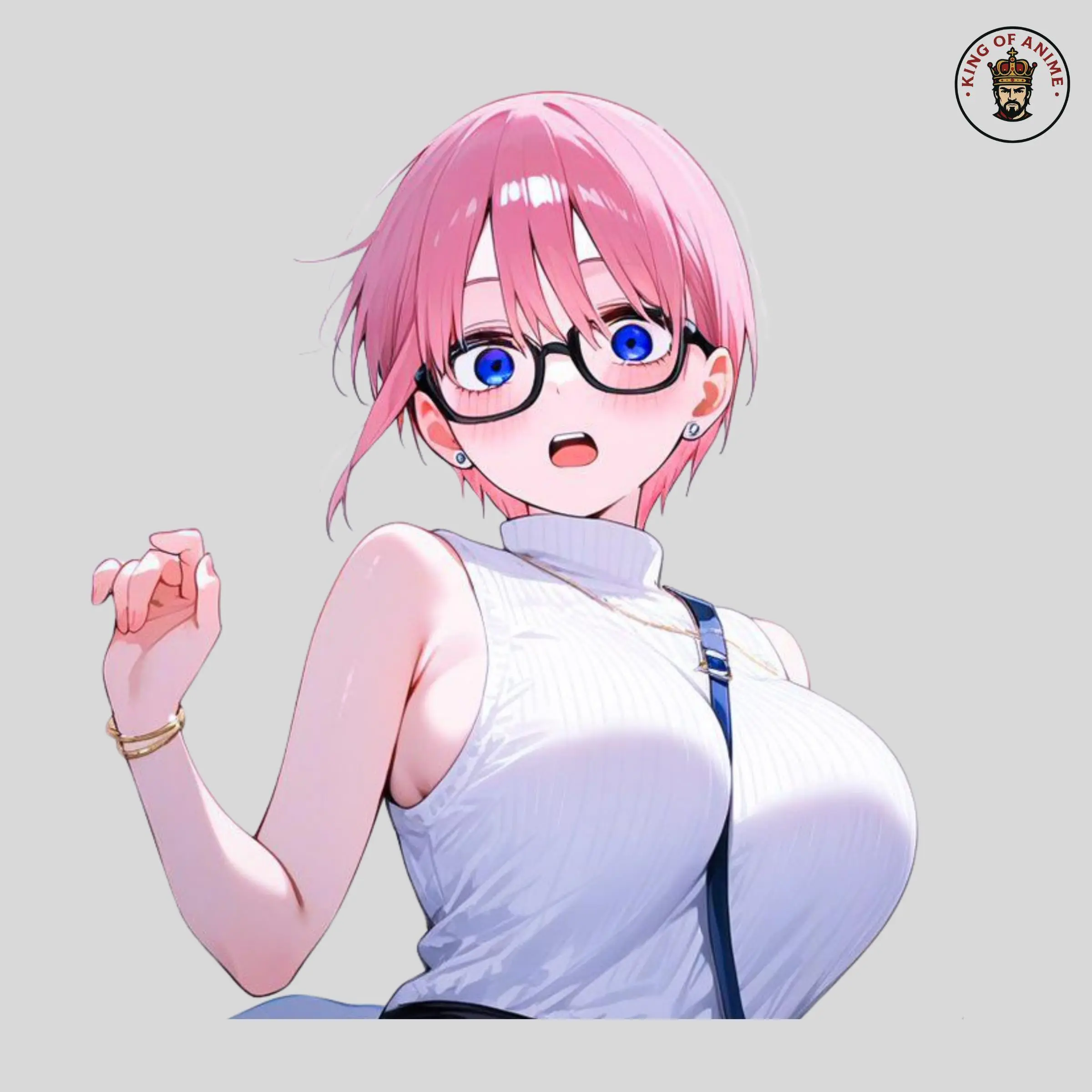 Ichika Nakano Sticker, Vinyl Sticker for Phone, Notebook, Laptop Decor, Cute Waifu from Quintessential Quintuplets