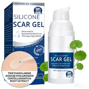 TrueRelief Advanced Silicone Scar Gel – Helps Flatten & Fade Scars, For Surgical, C-Section, Stretch Marks & Old/New Scars (30g)