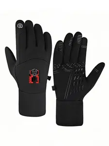 1pc with  American Flag HIGH VOLTAGE Design S winter gloves mountaineering gloves Touch Screen Soft Touch Daily Use unisex sports gloves Comfortable Christmas gifts Fashion