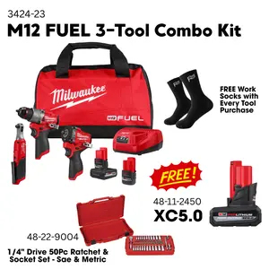 Milwaukee M12 FUEL 3-Tool Combo Kit