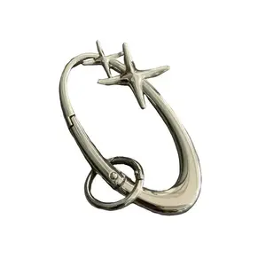 Starlight Y2K Metal Carabiner – Heavy, Shiny Belt-Loop Accessory | Unisex Fashion Carabiner for Daily Wear & Christmas Gifts