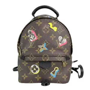 Pre-owned Louis Vuitton Leather Backpacks Mini Palm Springs Limited Edition Love Lock Monogram Canvas Backpack
