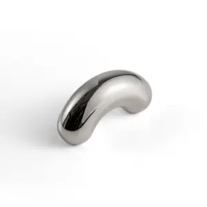 Goo-Ki Creative Bean-Shaped Furniture Pull (1 Pack) - Luxury Solid Brass Handle in Polished Nickel Finish