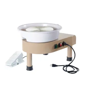 Kaplan Early Learning Kids' Pottery Wheel, Electric Pottery Forming Machine with Foot Pedal & Detachable Basin