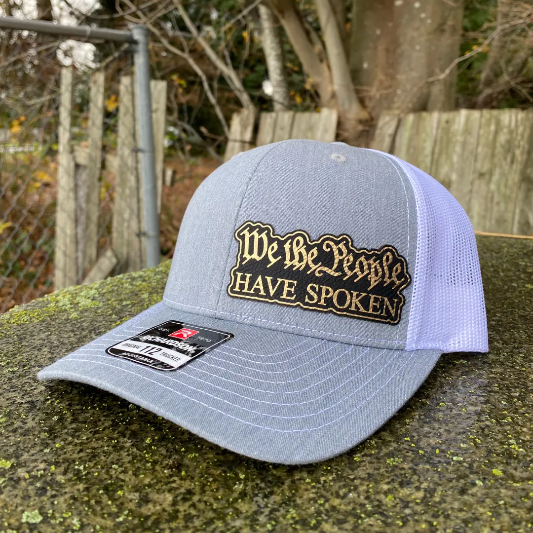 We The People Have Spoken Richardson Leather Patch Hat We The People Have Spoken Richardson Leather Patch Hat