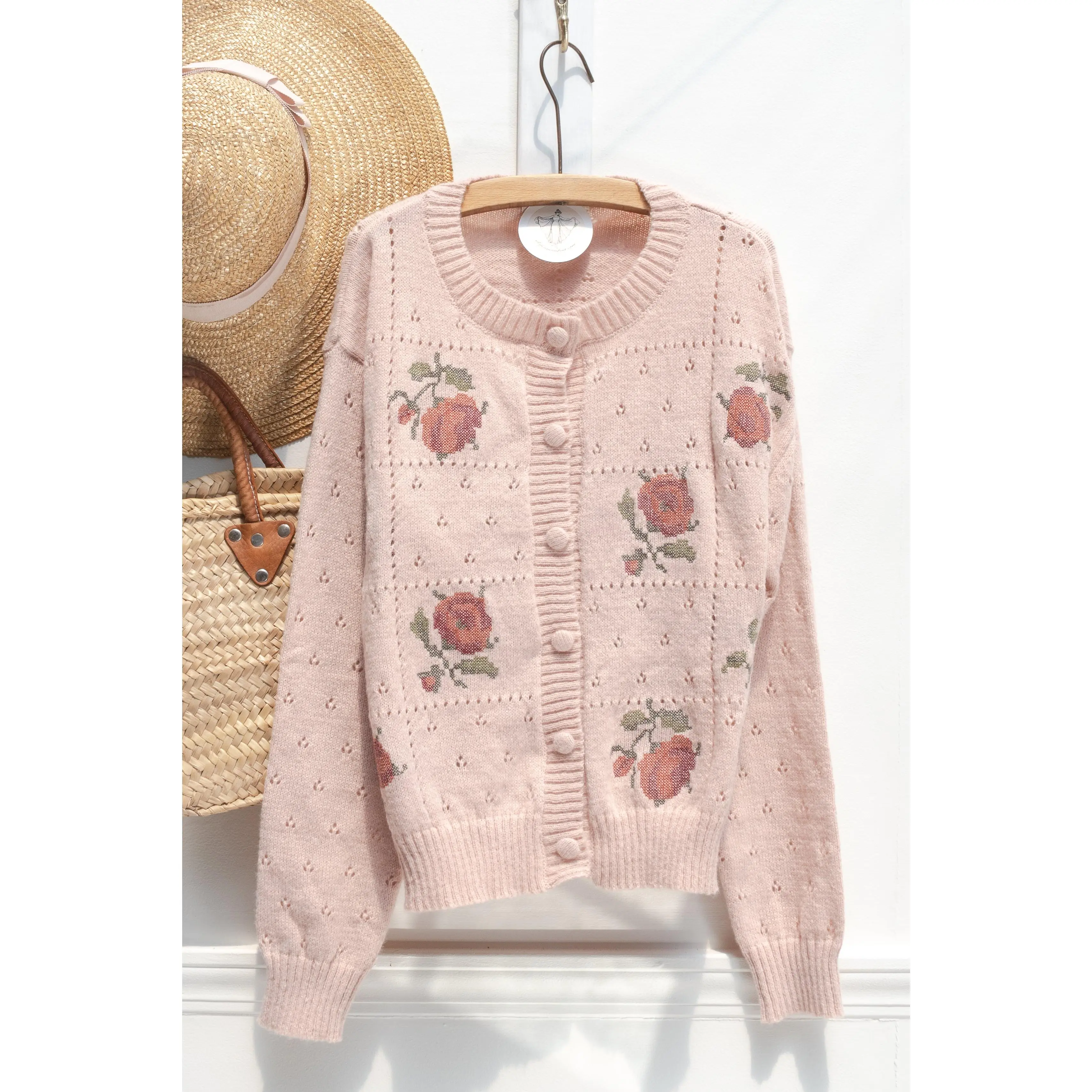 Vivienne Blush Rose Cardigan