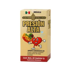 Antioxidants High Pressure Cardiovascular Support 60 Caplets 1g Dietary Supplement for Blood Pressure Maintenance