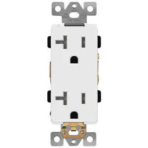 LIDER Decorator 20A Tamper-Resistant Outlet with Interchangeable Face Cover, Child Safe Tamper-Resistant Wall Outlet, Self Grounding