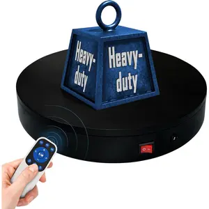 Remote Motorized Electric 360 Rotating Turntable Display Stand Spinning Lazy Susan Base for Photography 3D Scan Exhibition Display