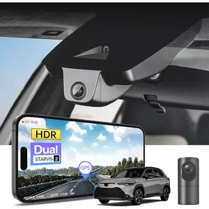 4K Front & 2K Rear 2 Channel HDR Dash Cam, Dual STARVIS 2 IMX678 IMX675, Custom Fit for Toyota Corolla Cross & Hybrid 2023 2024 2025 2026 (Model A),LE L XLE etc, 5GHz WiFi, GPS, 128GB Card