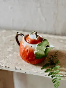 Patina Vie Vintage Petite Strawberry Tea Pot