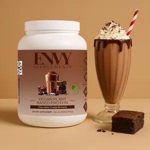 Vegan Protein Powder, Chocolate Fudge Brownie, 21g Protein, Gluten & Soy Free