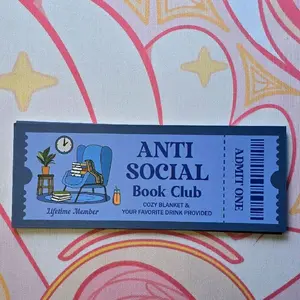 Anti-Social Book Club  Cancel plans and curl up with your favorite book — this one’s for the introverts who’d rather read.  #IntrovertVibes #Bookish