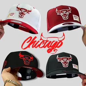 NBA Chicago Bulls Black White Hat – New Era 59FIFTY Flat Brim Fitted Cap, Embroidered Team Logo Baseball Hat, Unisex Streetwear Hip Hop Fashion Accessory, Urban Sportswear Essential